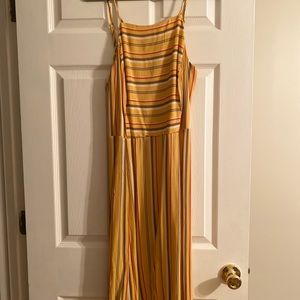 Yellow stripped dress